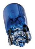 Ampoule wedge 12V. 1.2w. T5 w2x4.6d bleu 2 pièc