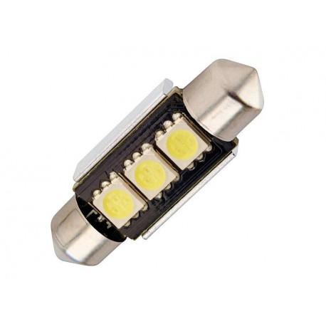 Ampoule led navette canbus 36mm blanc Ampoule led navette canbus