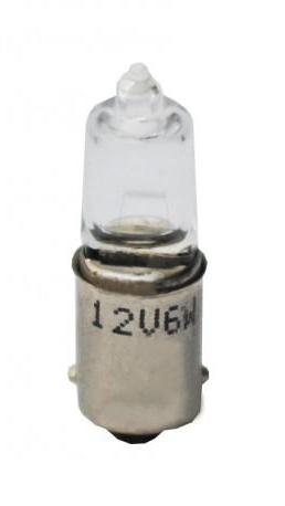 2 ampoules halogène H6W BAX9S 12V 6W