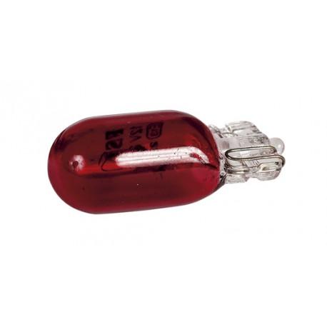 Ampoule wedge 12V. 3w. T10 w2.1x9.5d rouge 2 piÃÂ