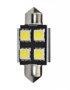 Ampoule LED C5W 36mm 24V 4x SMD 5050 CANBUS blanc