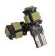 T10 5 Leds canbus 5050SMD blanc - 2 pi  ces T10 5 Leds canbus 5050SMD