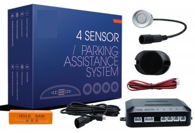 Kit radar de recul / stationnement argent 4 capteu