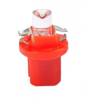 10 ampoules rouge LED BAX B8.5d tableau de bord 12