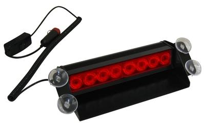 Stroboscope pour parebrise à ventouses couleur ROUGE Stroboscope pour parebrise