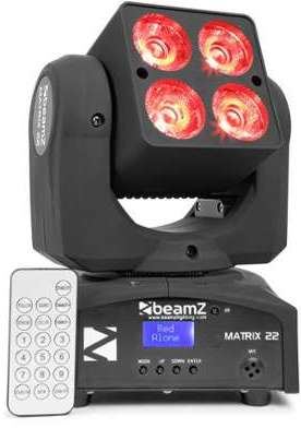 BeamZ Matrix 22 Quad-Movinghead Lyre LED 4x10 w CR