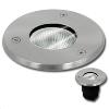 Spot encastrable extérieur 230V acier brossé IP67.