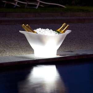 Seau à champagne lumineux à LED 4 bouteilles - Cha