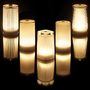 Lampe de table transparente à LED sans fil - Colle