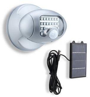 Spot solaire 20 led avec panneau déporté et détect