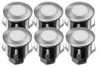 6 MINI SPOTS LED ABORDS DE PISCINE INOX ENCASTRABL