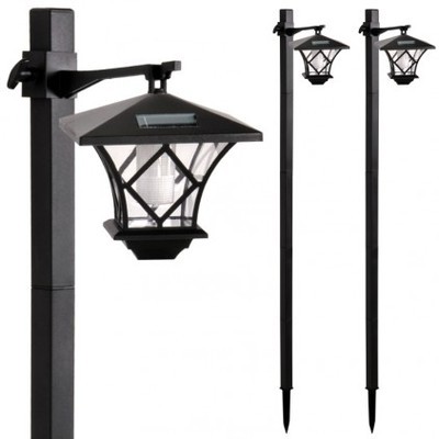 Lampadaire solaire 2 positions - Lot de 2
