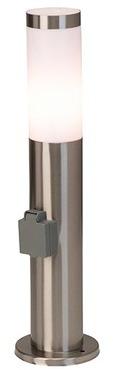 CHORUS - Borne dextérieur avec Prise secteur Inox