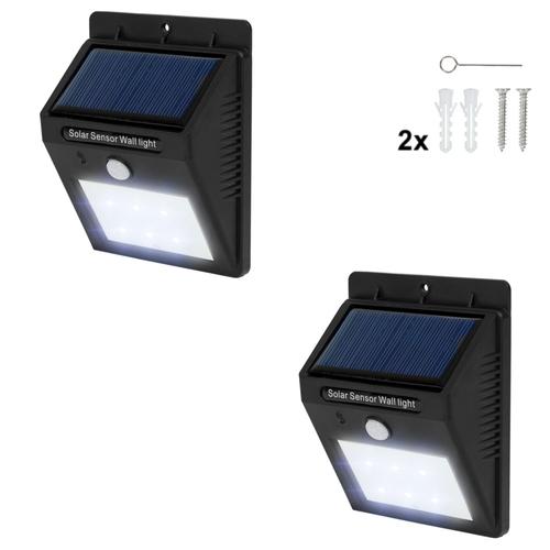 Lampe solaire 6 LED + capteur détecteur de mouveme