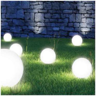 Lampe boule 20 cm solaire design - PROBACHE
