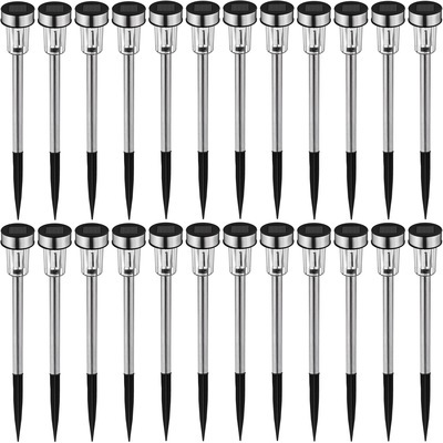 Lot de 24 Balises Lampes Solaires à LED, Lampes de