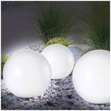 Lampe boule 30 cm solaire design - PROBACHE