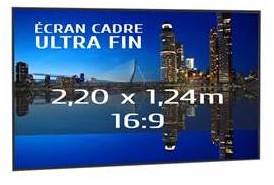 Ecran de projection sur cadre KIMEX 220 X 124 Form