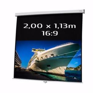 Ecran de projection manuel KIMEX 200 x 113 format