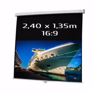Ecran de projection manuel KIMEX 240 x 135 format