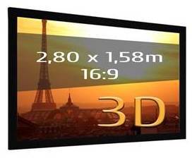 Ecran de projection sur cadre KIMEX 280 X 158 Form