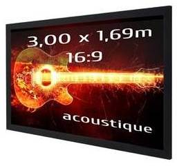 Ecran de projection sur cadre KIMEX 300 X 169 Form
