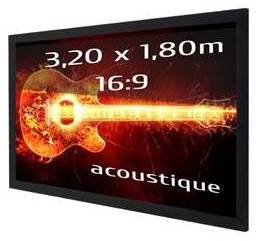Ecran de projection sur cadre KIMEX 320 X 180 Form