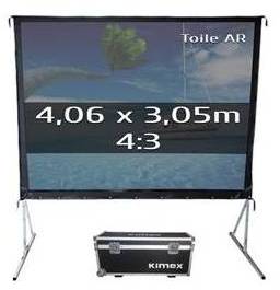 Ecran de projection Valise KIMEX 406 x 305 Format