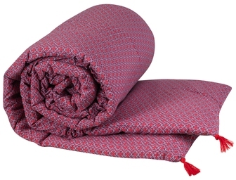 Édredon Coton Framboise Arabesque 150x220 cm