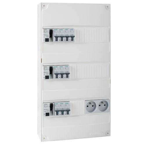 SIEMENS Tableau électrique pré-équipé 3 rangées -