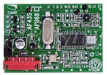 CAME 001AF43S AUTOMATISATION PORTAIL carte radiofr
