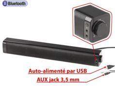 Barre de son stéréo USB 10 W filaire et Bluetooth