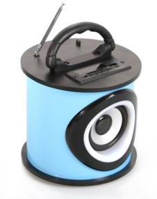 Enceinte Bluetooth cylindrique Teknofun - Bleu Enceinte Bluetooth cylindrique