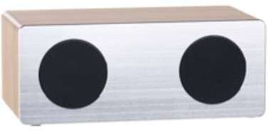 Enceinte stéréo 20 W design bois alu à fonction bluetooth Enceinte stéréo 20 W design