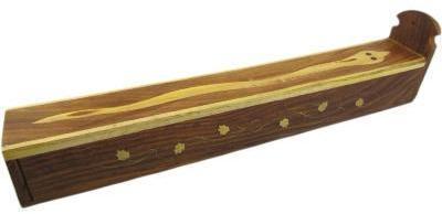 Porte encens en bois - Serpent