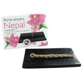 Porte-encens en pierre Nepal pour bâtonnets, corde