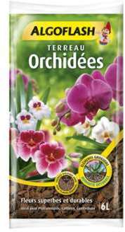 Terreau Orchidée Algoflash 6L Terreau Orchidée Algoflash