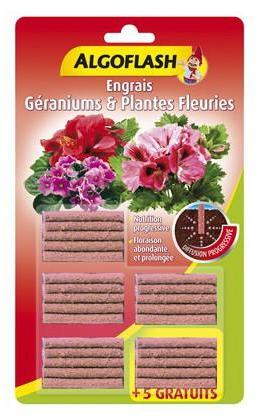 25 Bâtonnets Engrais Géraniums et Plantes fleuries 25 Bâtonnets Engrais Géraniums