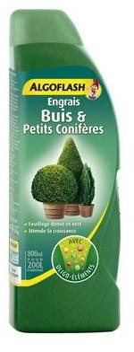 Engrais liquide Buis et Petits Conifères 800ml Algoflash Engrais liquide Buis et Petits