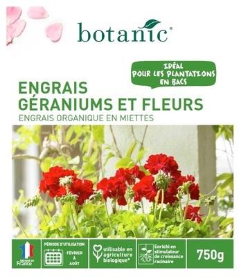 Engrais géraniums et fleurs 750g