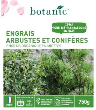 Engrais arbustes et conifères 750g Engrais arbustes et conifères