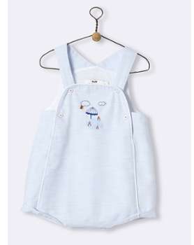 Barboteuse chambray bébé chambray bleu clair Barboteuse chambray bébé chambray