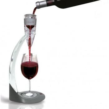Aérateur à vin vin bouquet sur pied de service