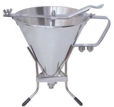 Entonnoir à piston inox 1.9l avec support