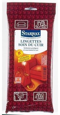 Lingettes soin du cuir (Qté 15). - Starwax.