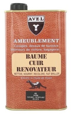 Baume cuir rénovateur liquide 500 ml AVEL pour can