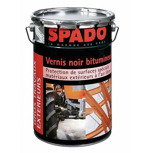 Vernis noir bitumeux pour la protection des métaux