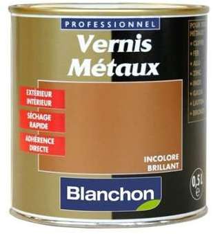 Vernis métaux incolore brillant - Blanchon - Pot 2