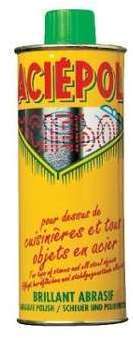 Nettoyant acier aciepol vg bidon 500 ml entretien normal Nettoyant acier aciepol vg