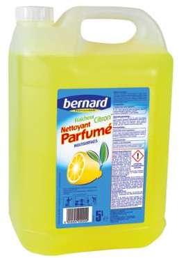 Détergent parfumé HACCP Bernard citron 5 L Détergent parfumé HACCP Bernard